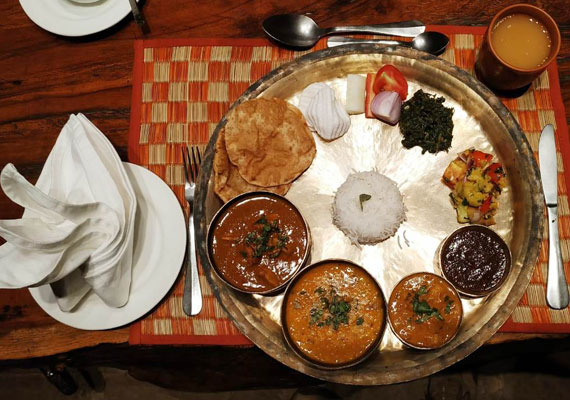 Baiga thali in Bandhavgarh